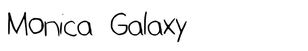Monica Galaxy font