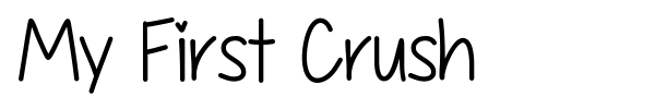 My First Crush font