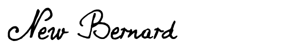 New Bernard font preview