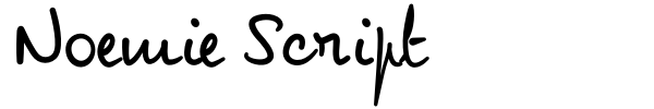 Noemie Script font