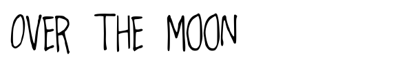 Over the Moon font