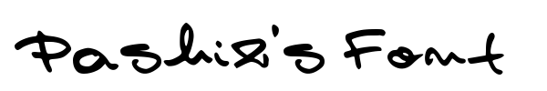 Pashiz's Font font