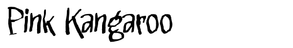 Pink Kangaroo font