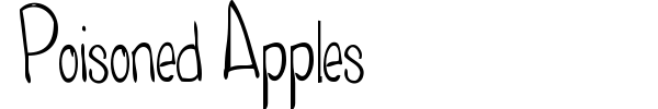 Poisoned Apples font preview