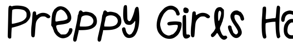 Preppy Girls Handwriting font