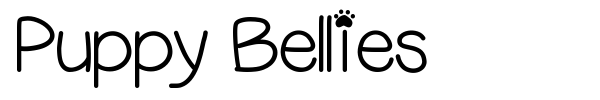 Puppy Bellies font preview