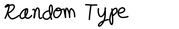 Random Type font