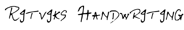 Ritviks Handwriting font
