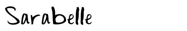 Sarabelle font preview
