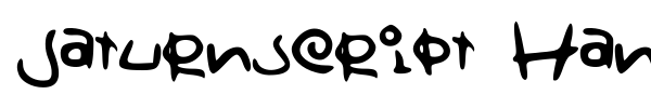 Saturnscript Handwritten font