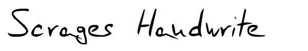 Scrages Handwrite font