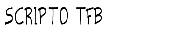 Scripto TFB font