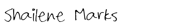 Shailene Marks font