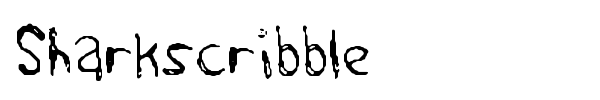 Sharkscribble font