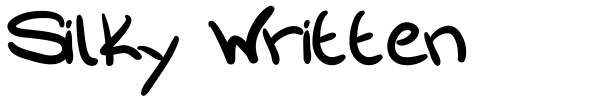 Silky Written font preview