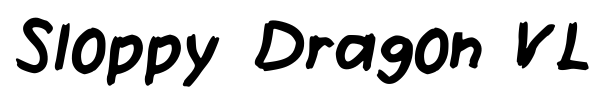 Sloppy Dragon VL font