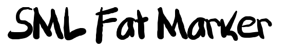 SML Fat Marker font preview