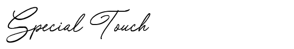 Special Touch font