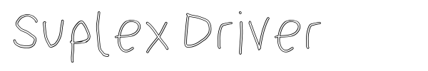 Suplex Driver font