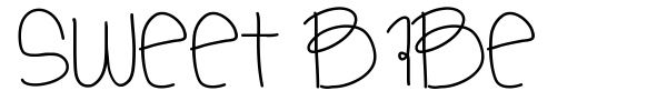 Sweet Babe font preview
