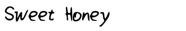 Sweet Honey font preview