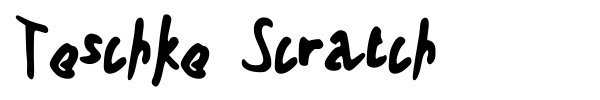 Teschke Scratch font