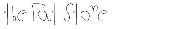 The Fat Store font