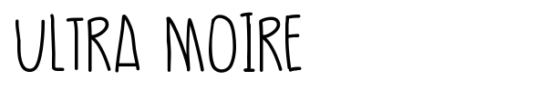 Ultra Moire font preview