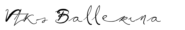 Vtks Ballerina font