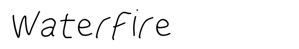 WaterFire font preview