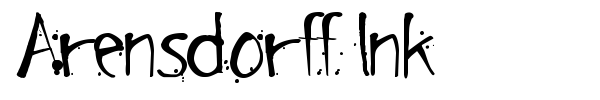 Arensdorff Ink font