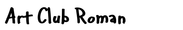 Art Club Roman font