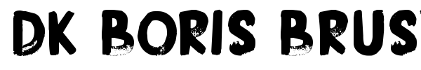 DK Boris Brush font