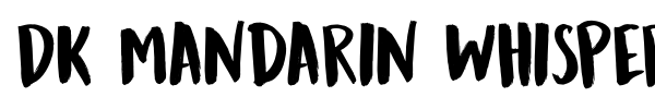 DK Mandarin Whispers font