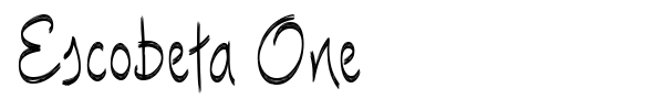 Escobeta One font