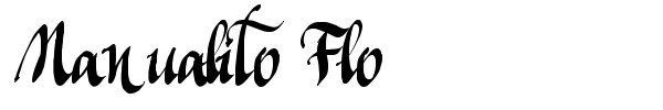 Manualito Flo font