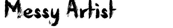Messy Artist font