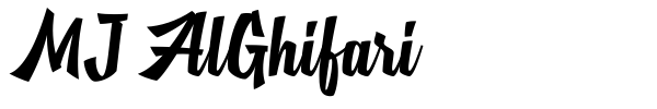 MJ AlGhifari font