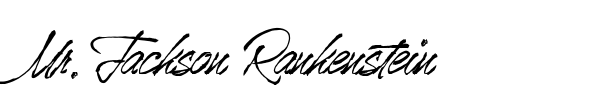 Mr.Jackson Rankenstein font