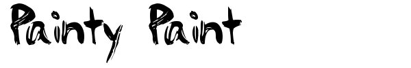 Painty Paint font preview
