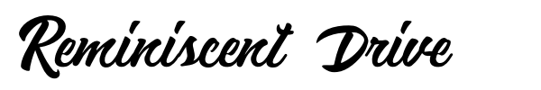 Reminiscent Drive font