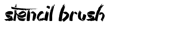 Stencil Brush font
