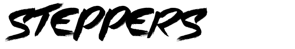 Steppers font preview
