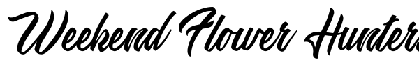 Weekend Flower Hunters font