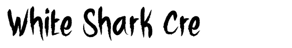White Shark Cre font preview