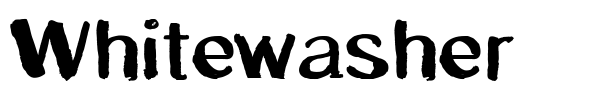 Whitewasher font