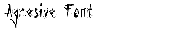 Agresive Font font