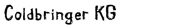 Coldbringer KG font