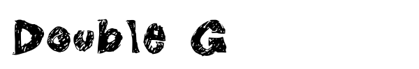 Double G font preview