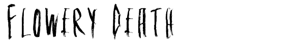 Flowery Death font preview